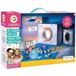 GoldieBlox DIY Slumber Party Movie Night Kit STEM Toy Crafts Make It Real NIB
